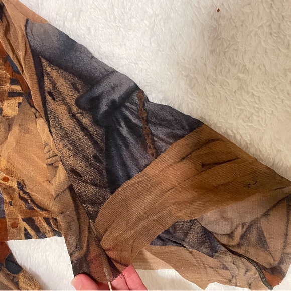 JPG Madonna and child mesh Long Sleeve Top - Picture 10 of 11